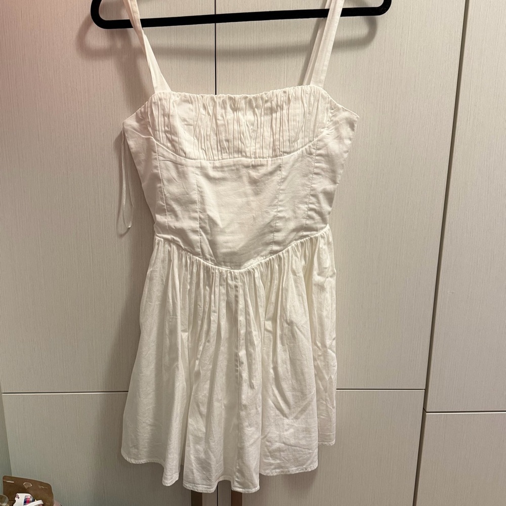 Zara White Volume Dress